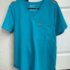 Figs Women's Teal Scrub Top